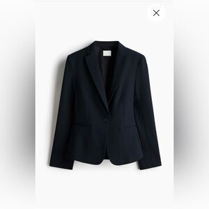 NWT H&M Navy Blue Color Fitted Blazer Size M